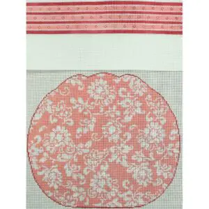 Wg11785-Karen's 2 Pc Damask Pumpkin- Pink & Wh