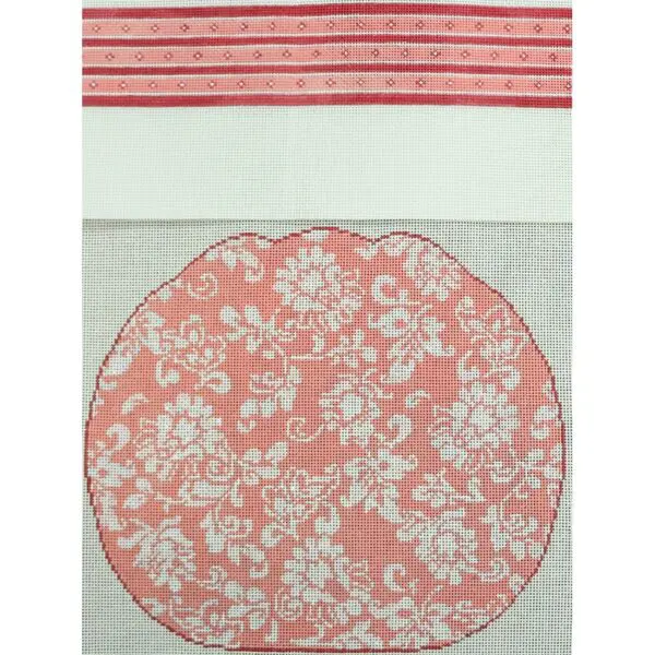 Wg11785-Karen's 2 Pc Damask Pumpkin- Pink & Wh