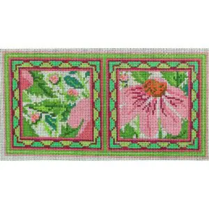 Wg12048N-Pink Echinecea Needle Case With White Background