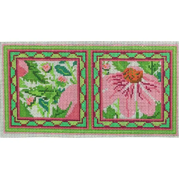 Wg12048N-Pink Echinecea Needle Case With White Background