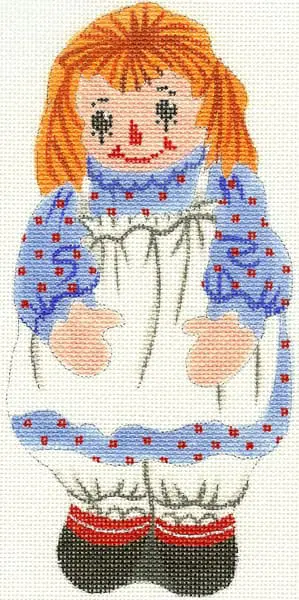 184-Raggedy Ann Ornament 3.75 X 7.75-18 Mesh