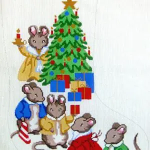 625-12 X 18 Mouse Family Christmas Stockin