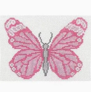 Small Pink Butterfly 4.5" x 3.5" 18 Mesh