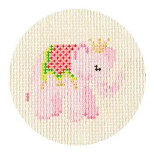 KB 1560-Advent Ornaments-Elephant- 2.5" Round- 18 Mesh