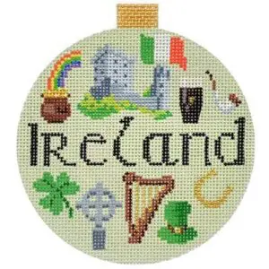 KB 1319-Travel Round-Ireland- 4" Round- 18 Mesh