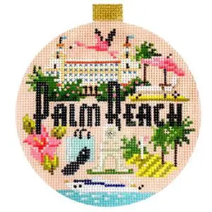 KB 1448-Travel Round-Palm Beach- 4" Round- 18 Mesh