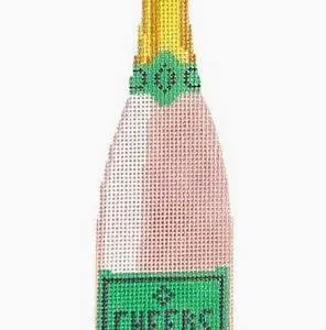 Cheers Champagne Ornament 6.5" x 2" - 18 Mesh