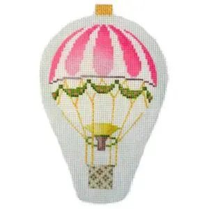 KB 1276-Mini Balloon-Pink Stripe- 5.5" x 3.5" -18 Mesh