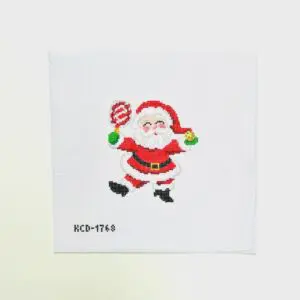 Dink the Halls Santa 3.5" x 4" 18 Mesh