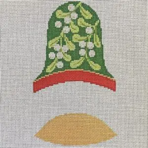 Dimensional Bell Mistletoe-3.5 " x 3.75"- 18 Mesh