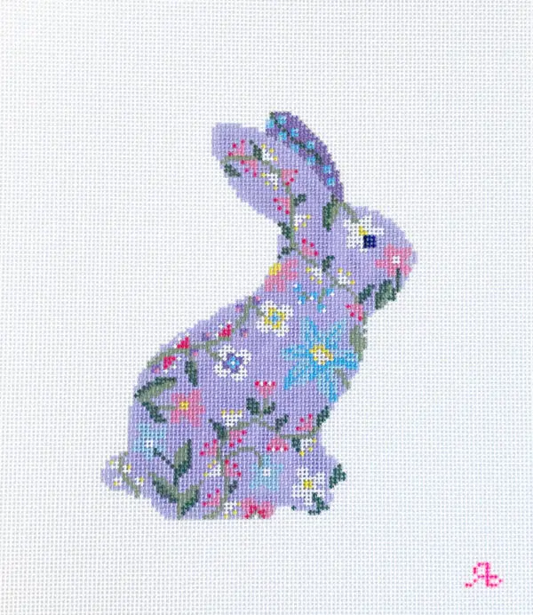 Bonnie the Bunny - Right Facing-18 mesh-4.25" x 5.5"