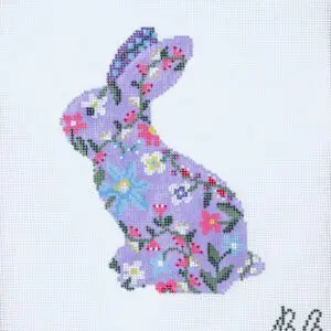 Bonnie the Bunny - Left Facing-18 mesh-4.25" x 5.5"