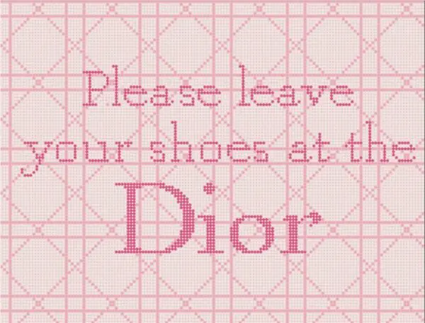 Please leave your shoes... - 18 mesh-8.25" x 6.125"