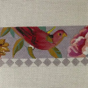 Floral Lavender Belt/Purse Strap - 47 x 2.5" - 13 mesh