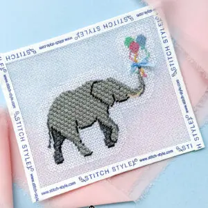 Baby Elephant with Balloons-18 Mesh