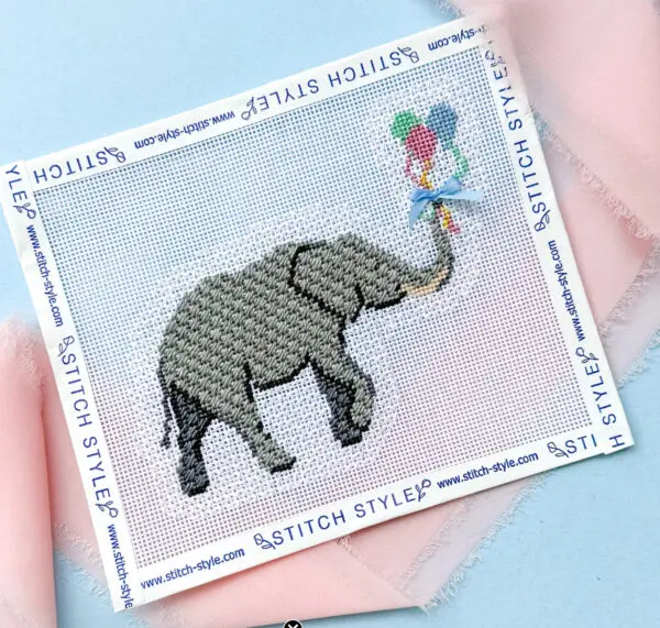 Baby Elephant with Balloons-18 Mesh