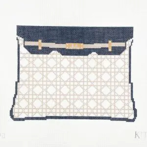 Blue Cane clutch 10" x 7.5" 13 mesh