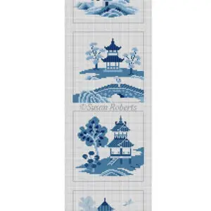 Asian Islands Coaster Strip 4 pc. 4" x 4" - 18 mesh