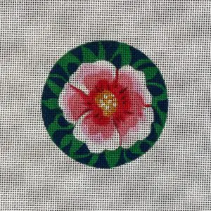 Pink Hibiscus Insert 3" round 18M
