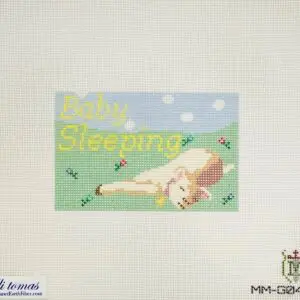 Baby Sleeping - Lamb sign 4.25 x 2.75" 18 mesh
