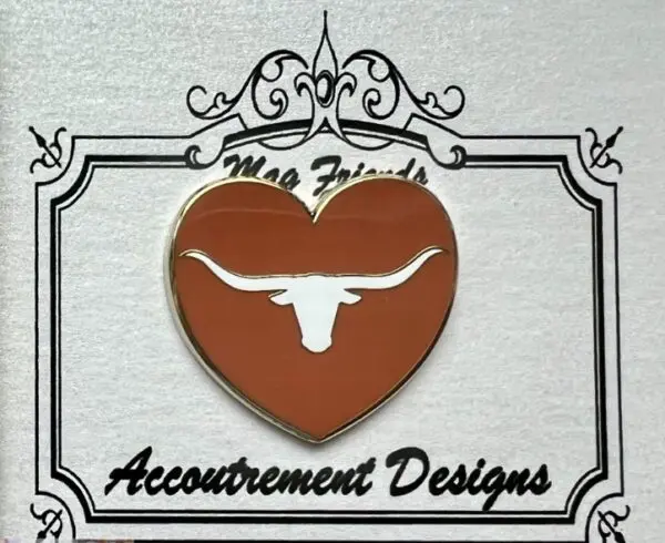 Texas Longhorn-1 1/8" x 1"