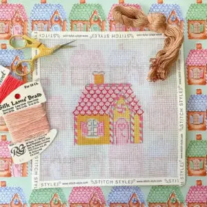 Pink Gingerbread House-18 Mesh