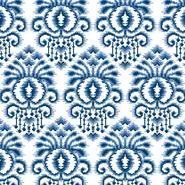 Blue & White Ikat Pillow 15.75" x 15.75" 13 mesh