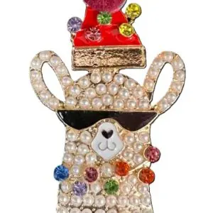 Cool Christmas LLama-Big Buddies-1 3/8" x 2 3/8"