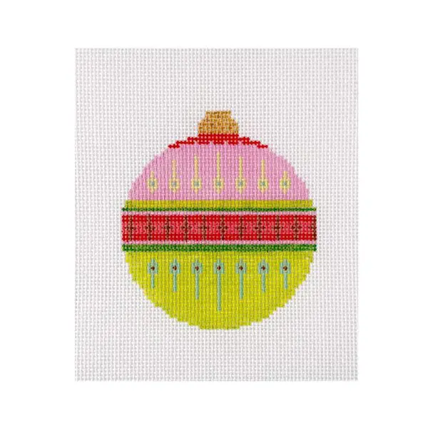 PInk Round Bauble-4" x 4" -13 mesh