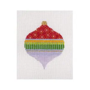 Magenta Bauble-5" x 4" -13 mesh