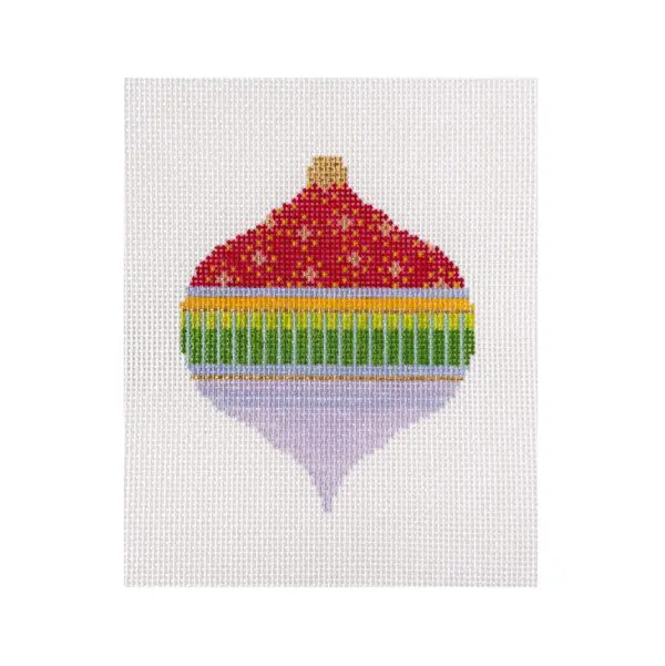 Magenta Bauble-5" x 4" -13 mesh