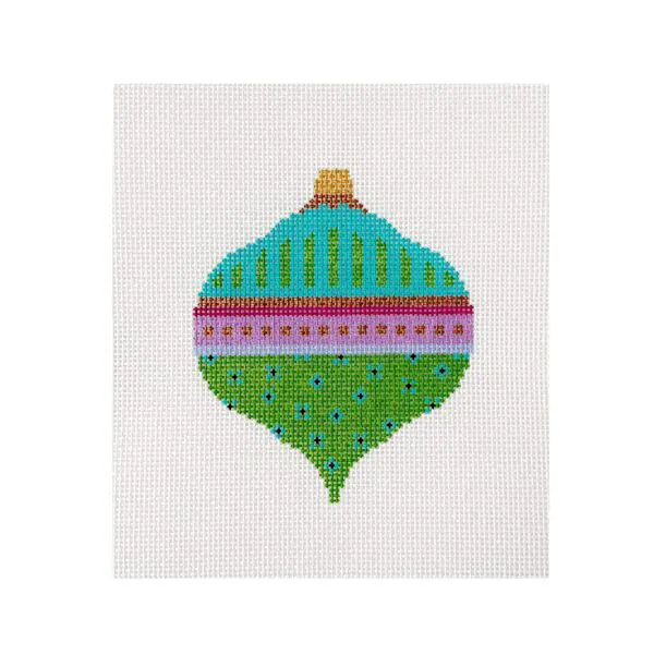 Turquoise Bauble-5" x 4" -13 mesh