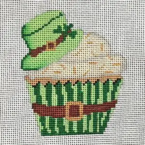Leprechaun Cupcake-3 1/8" x 3 5/8" - 18 Mesh