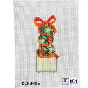 Pumpkins Monogramable Topiary - 13 mesh