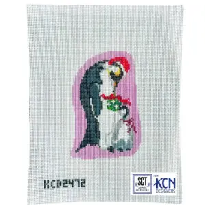 Holiday Penguins 6" X 4 1/2" 13 Mesh