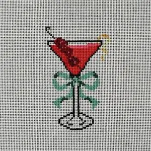 Raspberry Lemon Drop with Green Bow - 18 Mesh