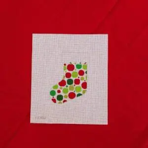 Bauble Dots Red & Green - 18 mesh