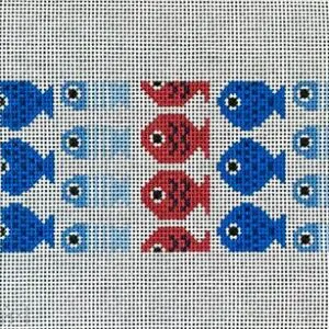 Just Keep Swimming 6" x3" (White)- 13 Mesh