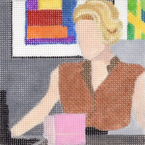 Rebecca 4" square - 18 mesh