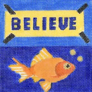 Believe 4" square - 18 mesh