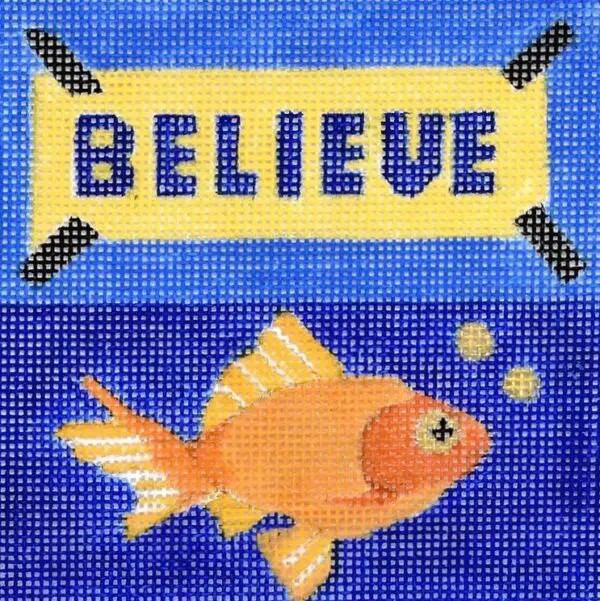 Believe 4" square - 18 mesh