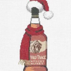 Santa Hat & Scarf Buffalo Trace Bottle