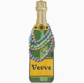 Mardi Gras Veuve Bottle - 18-Mesh