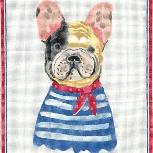 French Bull Dog 7.5 x 10" - 18 Mesh