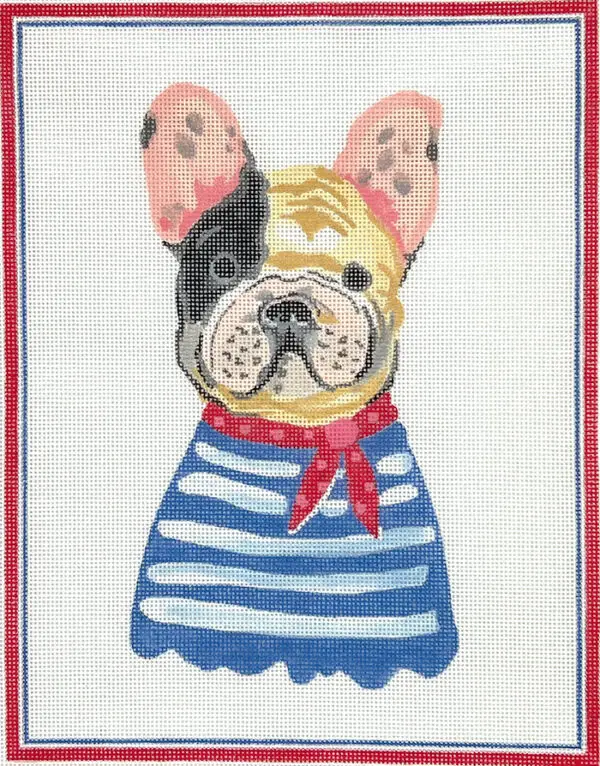 French Bull Dog 7.5 x 10" - 18 Mesh