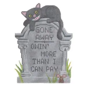 Gone Away Tombstone - 3.5 " x 5.5" 18 Mesh