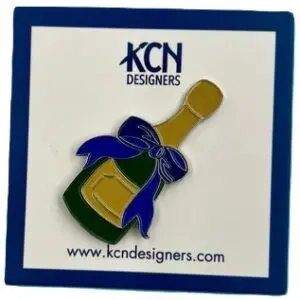 Champagne Bottle Needle Minder 1 1/8" x 2"