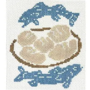 Loaves & Fishes 3.5" x 4" 18 Mesh