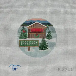 Tree Farm-Winter -4 1/4" Round-18 mesh