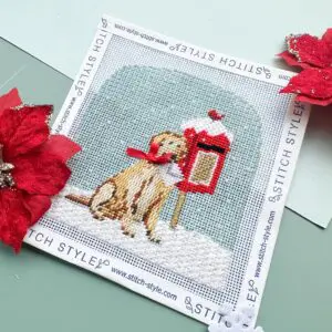 Winter Village- Dog with letter-18 Mesh